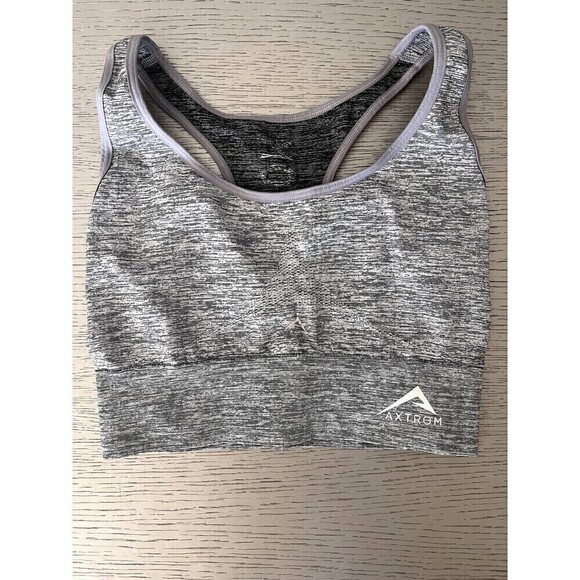 Axtrom Gray Sports Bra - Size 6, Brand New, Premium Quality, Comfort Fit - Picture 2 of 8